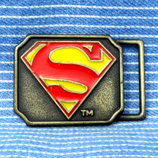 Superman DC Comics Promo Dress Belt Buckle Superhero Vintage 1944 Lee NY .CPA532