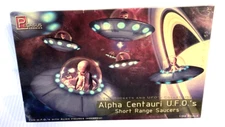 Pegasus 1/32 Scale Alpha Centauri U.F.O.'s, Short Range Saucers Model Kit #9102