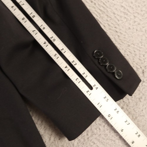 Versace Jacket XL Black Worsted Wool Serge Twill Blazer Sport Coat Nordstrom 46R - Picture 16 of 16