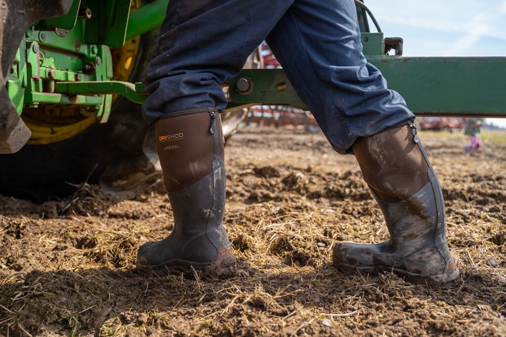 Snake Boots For Men DryShod Mens Brown Haymaker Hard Working Farm