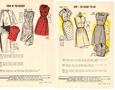 1965 Print Ad Workbasket Pattern Service Trio of Travelers Sew-Be Ready to Go