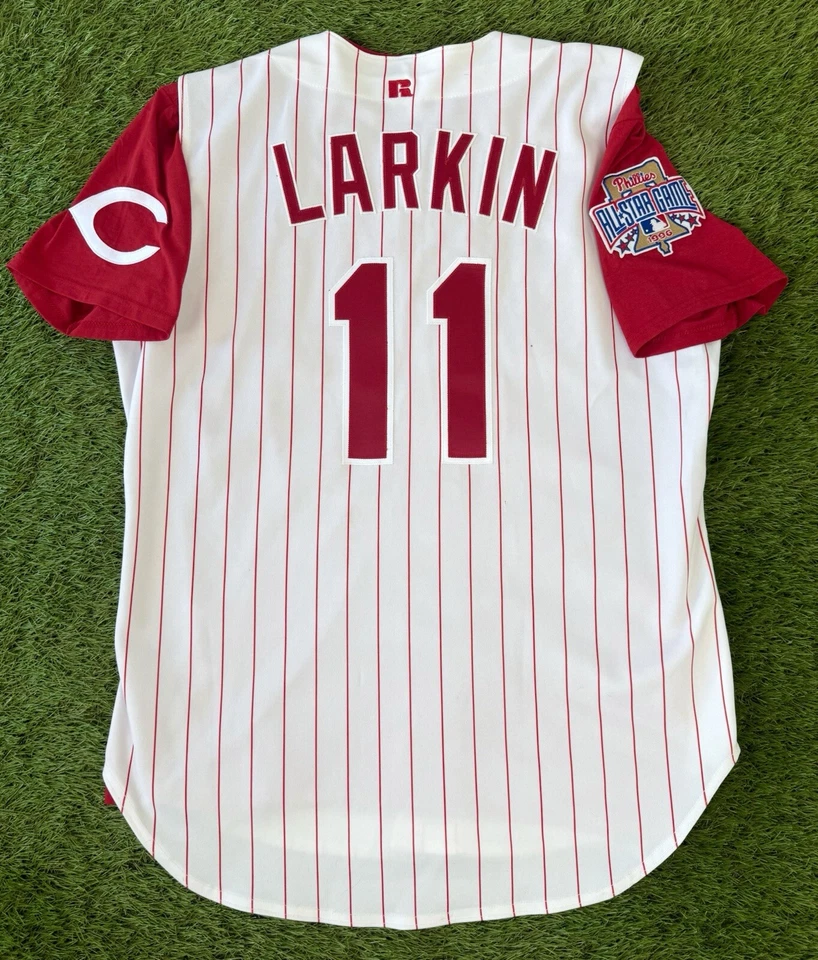 Barry Larkin Cincinnati Reds Vintage 1996 MLB All-Star Game Baseball Jersey Vest - Image 2 of 4