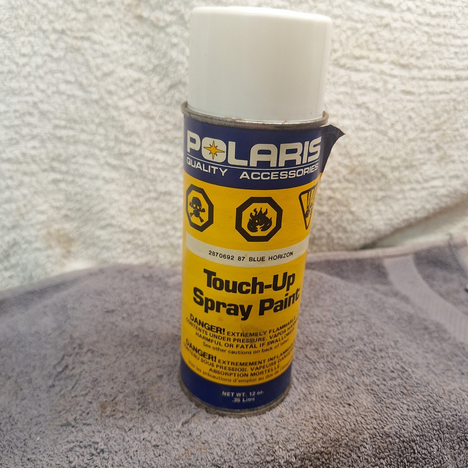 Vintage Polaris TouchUp Spray Paint 87 Horizon Blue 12oz 2870728 Snowmobile eBay