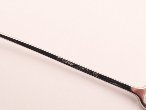 Cartier Eyeglasses, Frames Only, 3464263 Silver Rimless, ..-19-140, Metal France - Picture 18 of 21