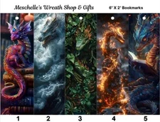 Mystical Fantasy Dragon 3 Themed Bookmarks