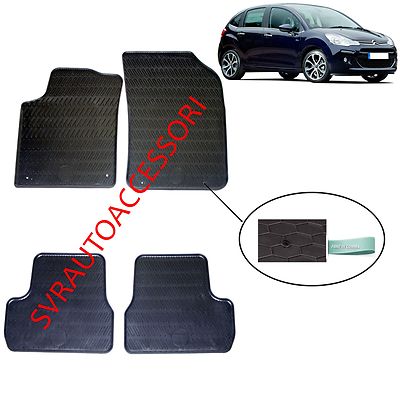 Tappetino Guida Citroen C3 PICASSO - Gomma Alta Resistenza 30mm Edge