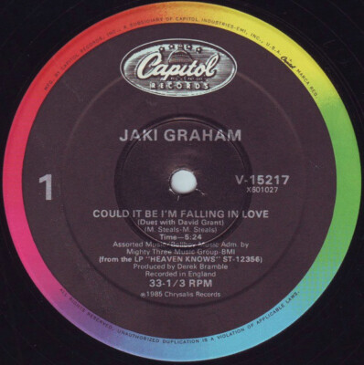 Jaki Graham Duet With David Grant - Could It Be I'm Falling In Love (12'') (Mint 