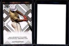 AIDEN HARRIS Rookie 2023 Leaf Perfect Game National Showcase BLANK BACK 1/1