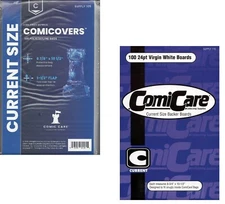 100 Current Comic Bags Polyethylene and Comic Backing Boards BCW