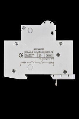 Crabtree Starbreaker 16A Type B MCB Circuit Breaker - 6kA, 1-Pole, 230V, Used But Fully Functional