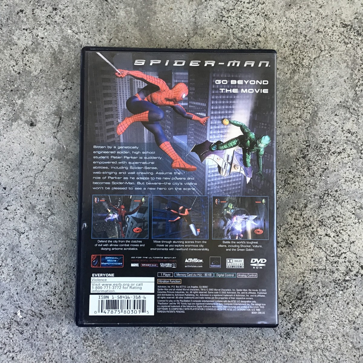 Spider-Man (Sony PlayStation 2, 2002 PS2) Complete in Box