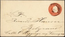 ARGENTINA, 1899. Hoja Carta Año Nuevo H&G G3a, Buenos Aires - Belgrano