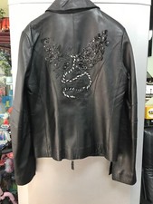 Betty Barclay Ladies Real Leather Jacket Black Size 8