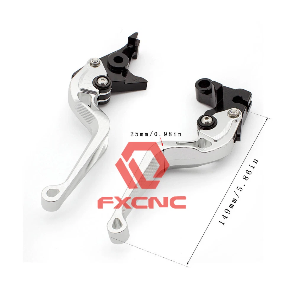 For Kawasaki NINJA 125&Z125 2019-2020 3D Short Camber Rhombus Brake Clutch Lever - Imagem 3 de 4