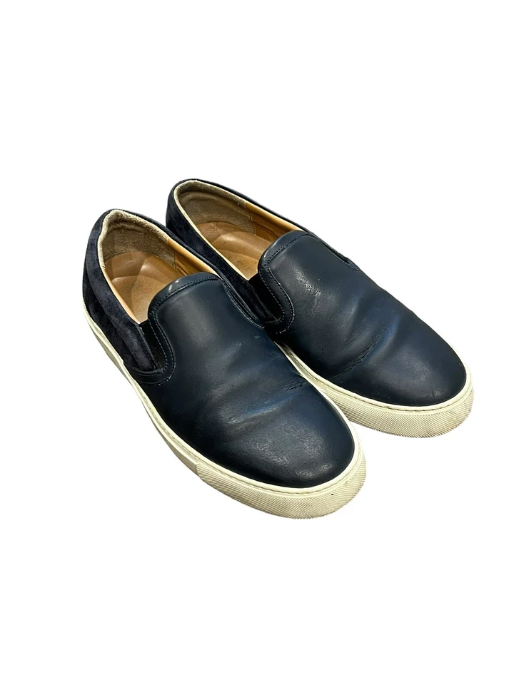 ZAPATILLAS DEPORTIVAS HARRYS OF LONDON PARA HOMBRE SIN CORDONES AZUL MARINO CUERO GAMUZA 42 US 9 Foto 3 de 4