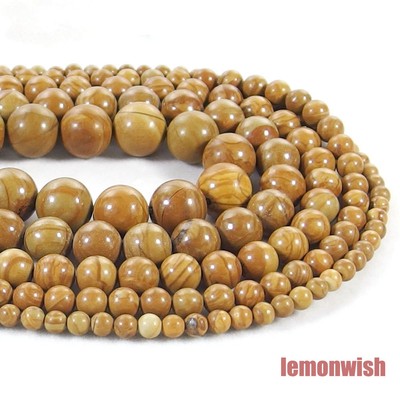 Natural Pink Wood Jasper 8mm Round Gemstone Beads | FREE Shipping UK