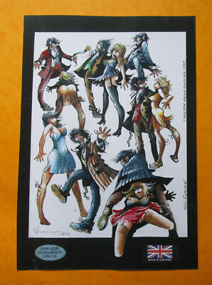 FASCINATING 7.9'' x 11.3'' SIGNED L/EDITION 1/250 PRINT ''DOYA-DOYA DOYAWANA DANCE''