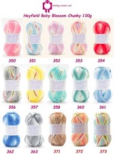 Hayfield Blossom Chunky 100g - Full Colour Range - RRP �5.00 - Our Price �4.25