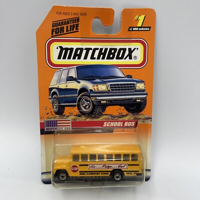 Matchbox USA #1 School Bus 1998 Matchbox