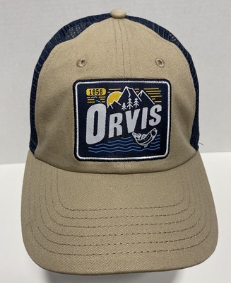 Orvis Baseball Cap Hat Snapback Beige 