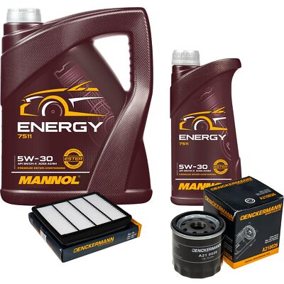 DENCKERMANN Inspektionspaket MANNOL Energy 5W-30 6L für Suzuki Vitara 1.4 T