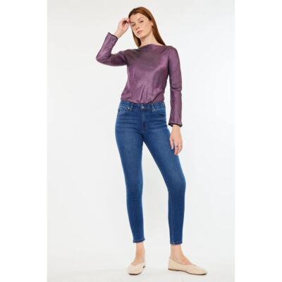 KanCan Laurielle High Rise Ankle Skinny Jeans Medium Wash Women s 33 