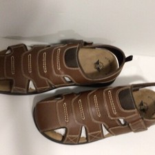 Men  s Dockers Searose Fisherman Brown Sandals Size 13M Memoryfoam Insoles
