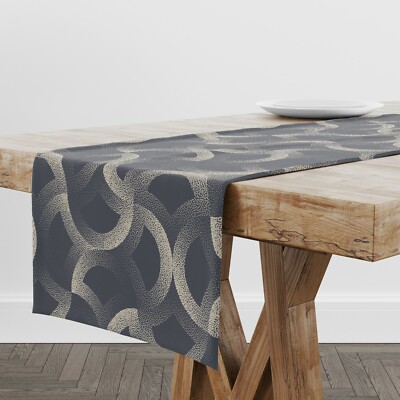 Table Runner Abstract Lines | Unique Design Table Decor | Made in EU