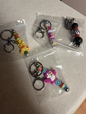 4 Silicone Beaded Keychain