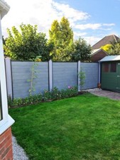 Composite fencing upto 1.8m high - different posts options - range of colours