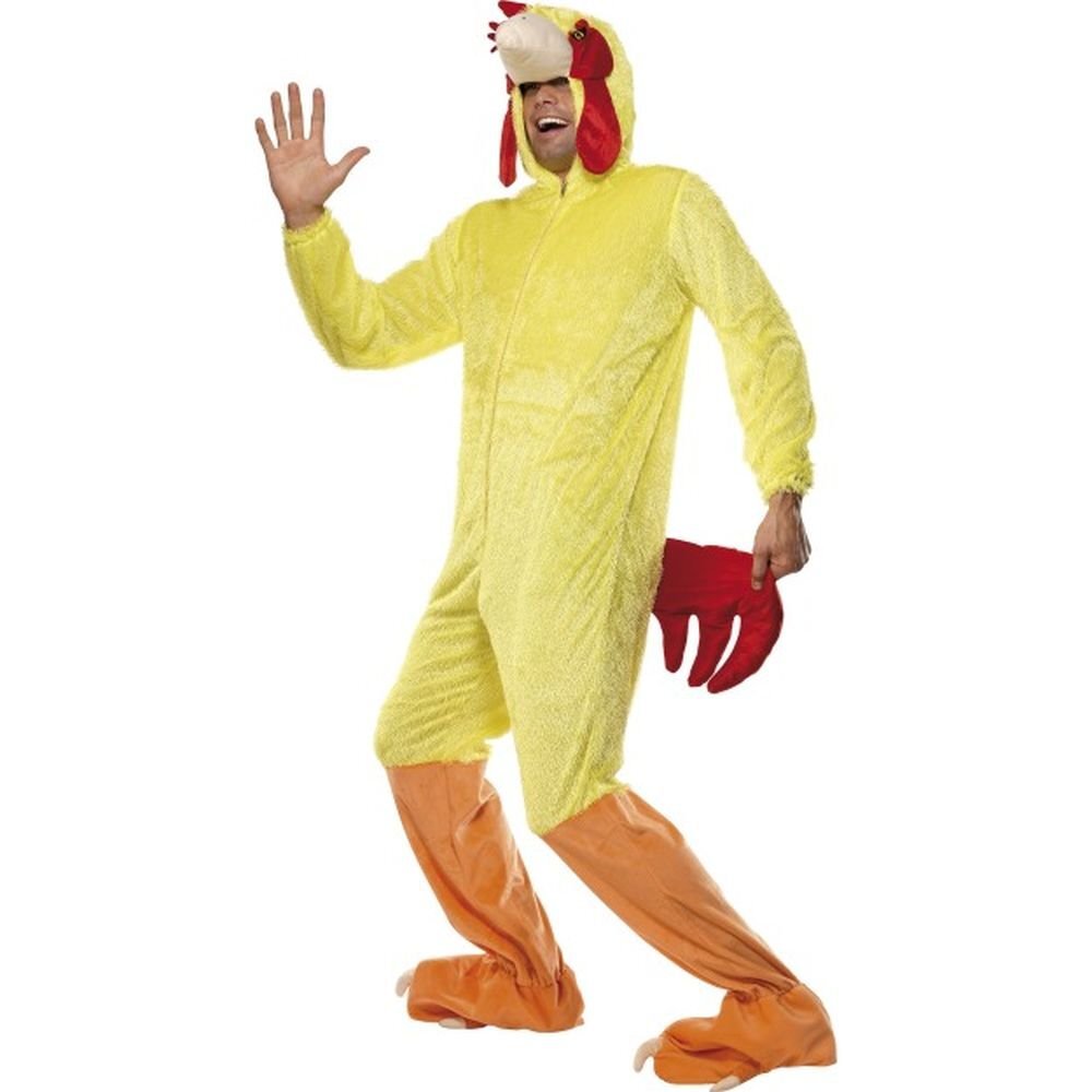 Smiffys Chicken Costume, Yellow (Size M)