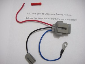 Ford 3G Alternator Conversion Harness Connector 1 wire | eBay higher alternator upgrading wiring 99 diagram 