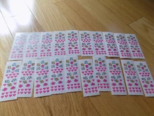 1996 Creative Memories Stickers Hearts Roses flowers 20 sheets Lot sticker
