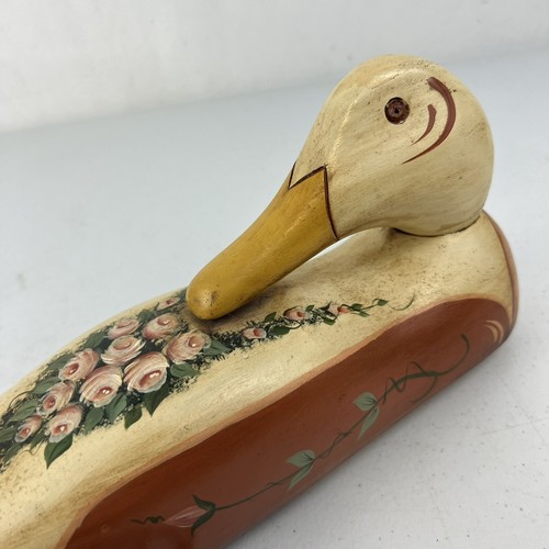 RARE VINTAGE 1986 CREATIONS BY CRANFORD DECOY MALLARD DUCK WOODEN PHONE WORKS - Picture 3 of 9