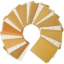 40PACK 1/4 Hook & Loop Sheet Palm Sander Sandpaper 80-1000 Grit 4-1/2 x 5-1/2 in