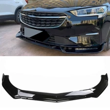 4Pcs Black Front Bumper Lip Spoiler Splitter Diffuser Body Kit For Buick Regal