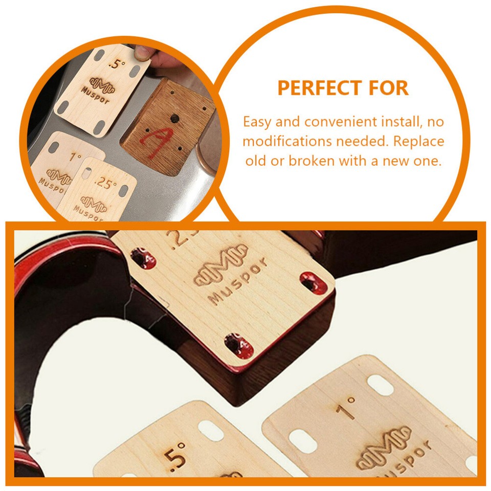 6 Pcs Guitar Keychain Bass Shims Accessories Neck Spacer Angle eBay