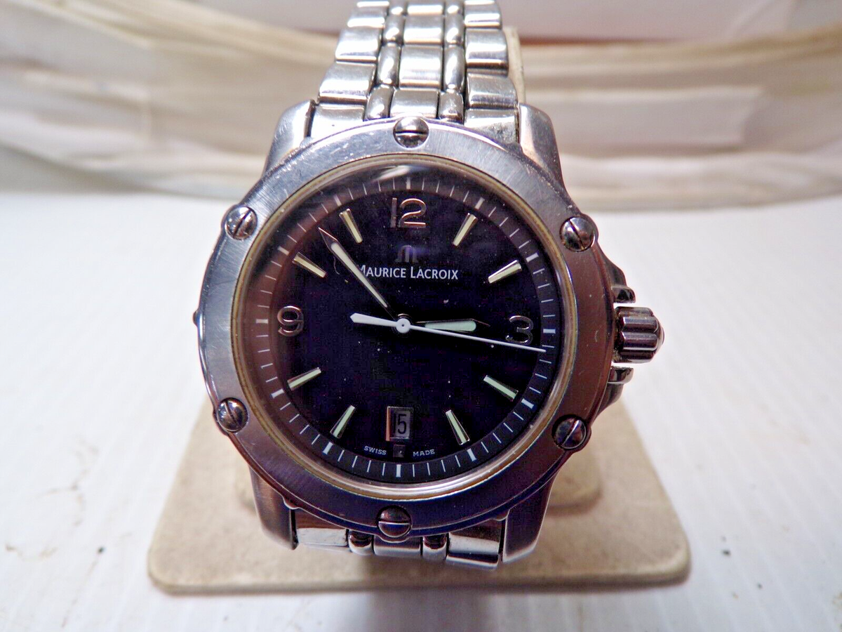 Maurice Lacroix Tiago 69820 38MM Men's Date Watch Stainless Steel