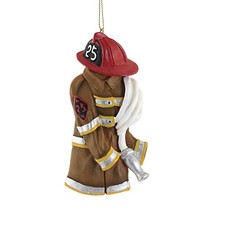 Kurt S. Adler Firefighter Coat Tree Ornament Job Work First Responder
