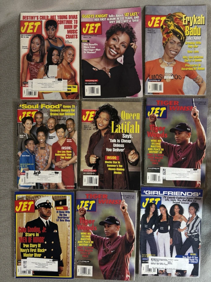 2000 & 2001 JET Magazine LOT OF 96 Black History TV Fashion Music FREE MAIL - Image 3 of 4