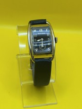 Vintage 10K Gold Filled 1930's Men's Bulova Black Face 21 Jewels Watch - Working