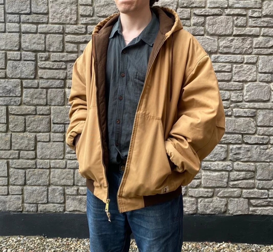 Tan "Real Work Wear" Jacket Carhartt style XXL used, good condition
