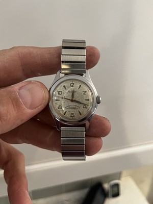 Eloga 17 Jewels Automatic Incabloc Men's Wristwatch WORKS Vintage