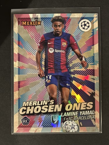 2023-24 Topps Merlin UEFA Lamine Yamal MC-1 Chosen Ones RC Rookie