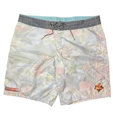 RARE Birdwell Beach Britches Gordon Smith Floral Transparent Made in USA 37