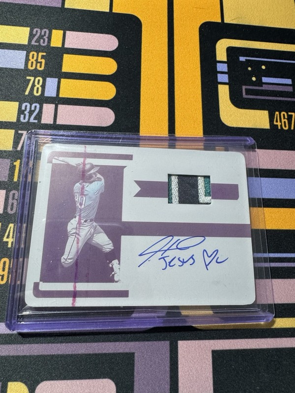 2022 Panini National Treasure Baseball Harry Ford 1/1 TMS-HF Printing Plate Auto