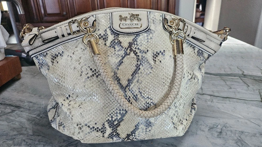 Coach Madison Animal Print Satchel/Top Handle Bag Handbags & Bags 