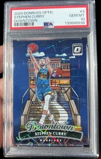 2024 25 Donruss Optic Basketball Stephen Curry #3 Downtown PSA 10