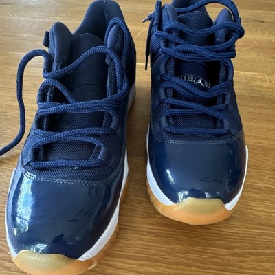 Jordan Air Jordan 11 Low Unisex Leder Mesh Blau Weiß Gum Basketballschuhe