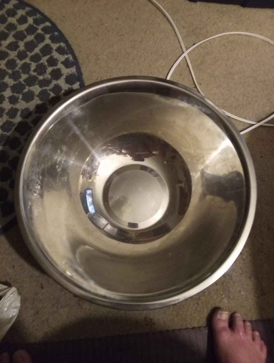 Vintage Large Stainless Mixing Bowl